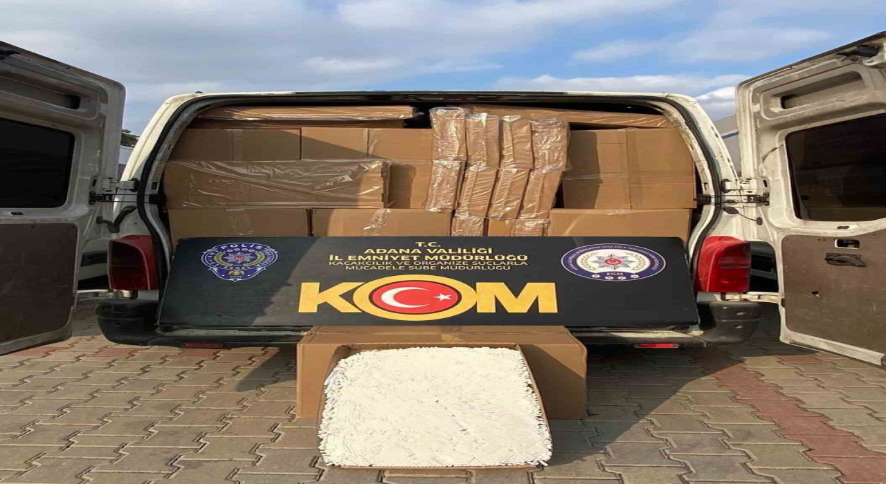 Adanada 17 milyonluk kaçak doldurulmuş sigara ele geçirildi
