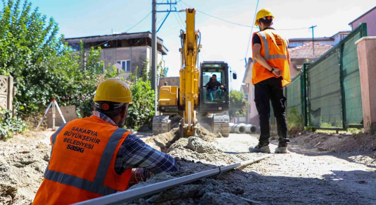 Adapazarının iki mahallesine 3 bin metrelik yeni yağmursuyu hattı