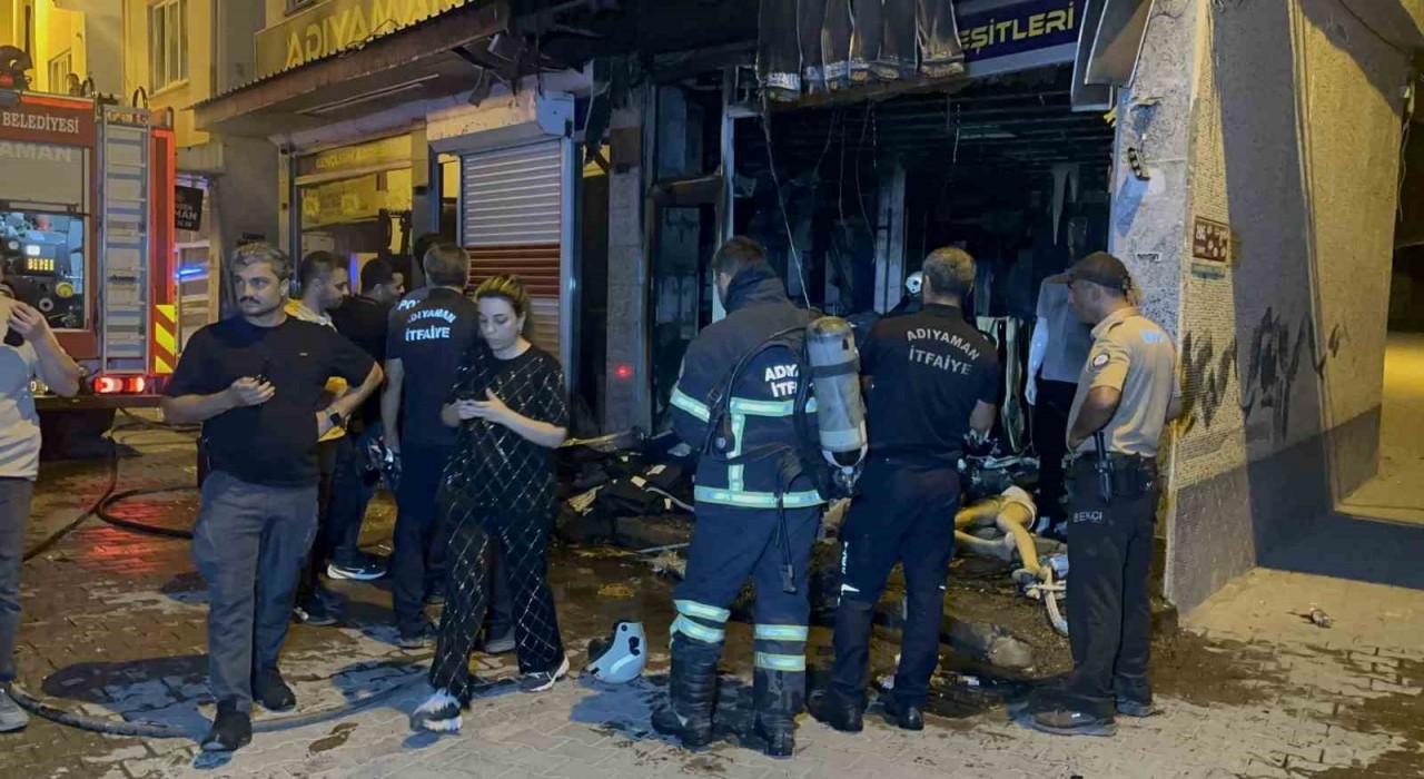 Adıyamanda giyim mağazasına molotofkokteyli saldırı