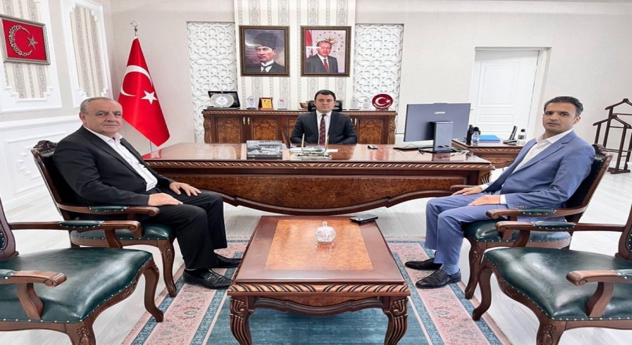 Ağrı TEİAŞ ve Ağrı Havaalanı müdürlerinden Kaymakam Dertlioğluna ziyaret