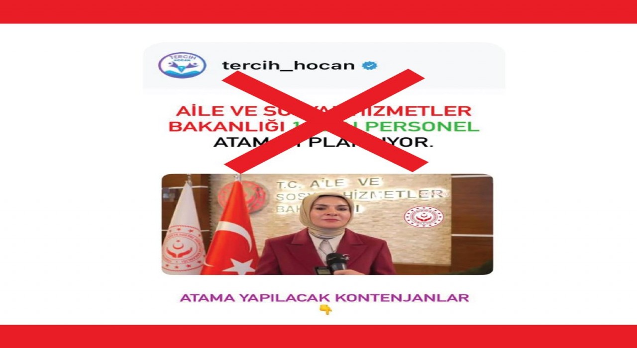 Aile ve Sosyal Hizmetler Bakanlığı 10 bin personel atamayı planlıyor iddialarına yalanlama