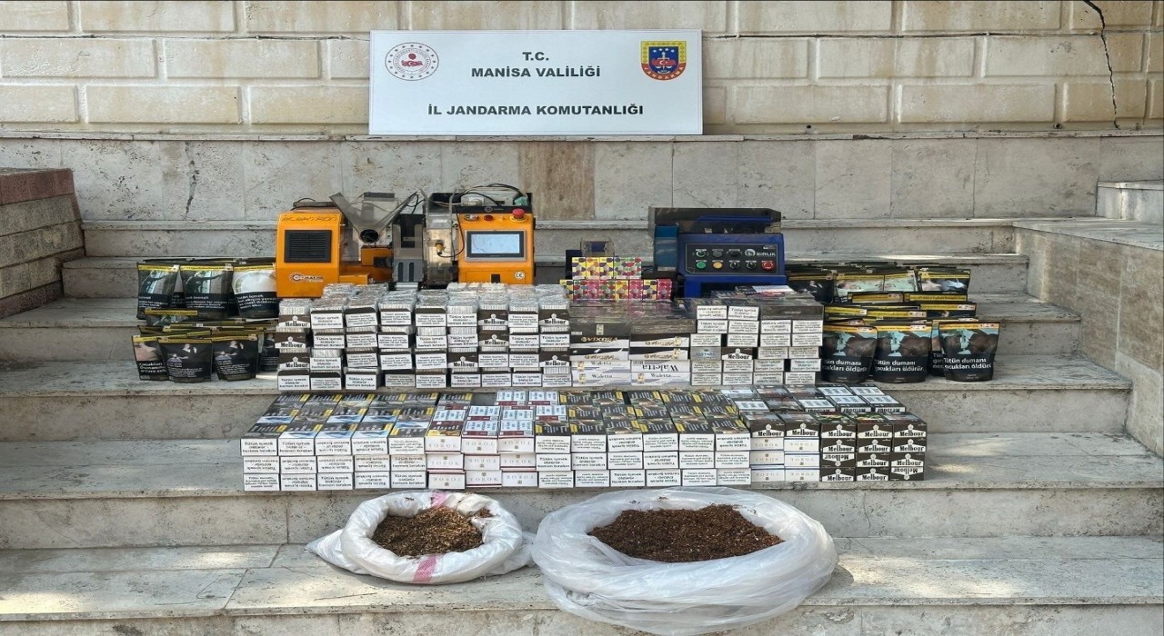 Alaşehirde kaçak tütün operasyonu