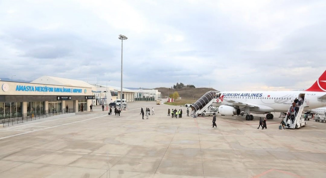 Amasya Merzifon Havalimanı Temmuzda 12 bin 350 yolcuya hizmet verdi
