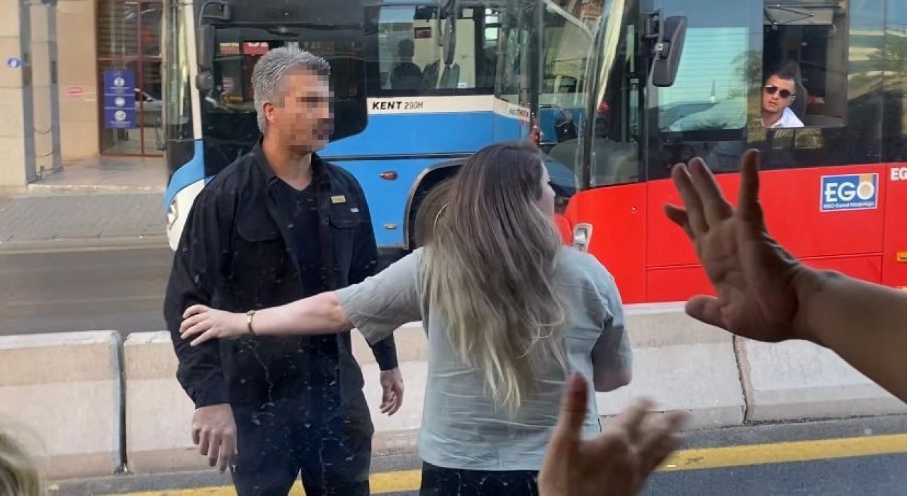 Ankarada trafik tartışması kamerada