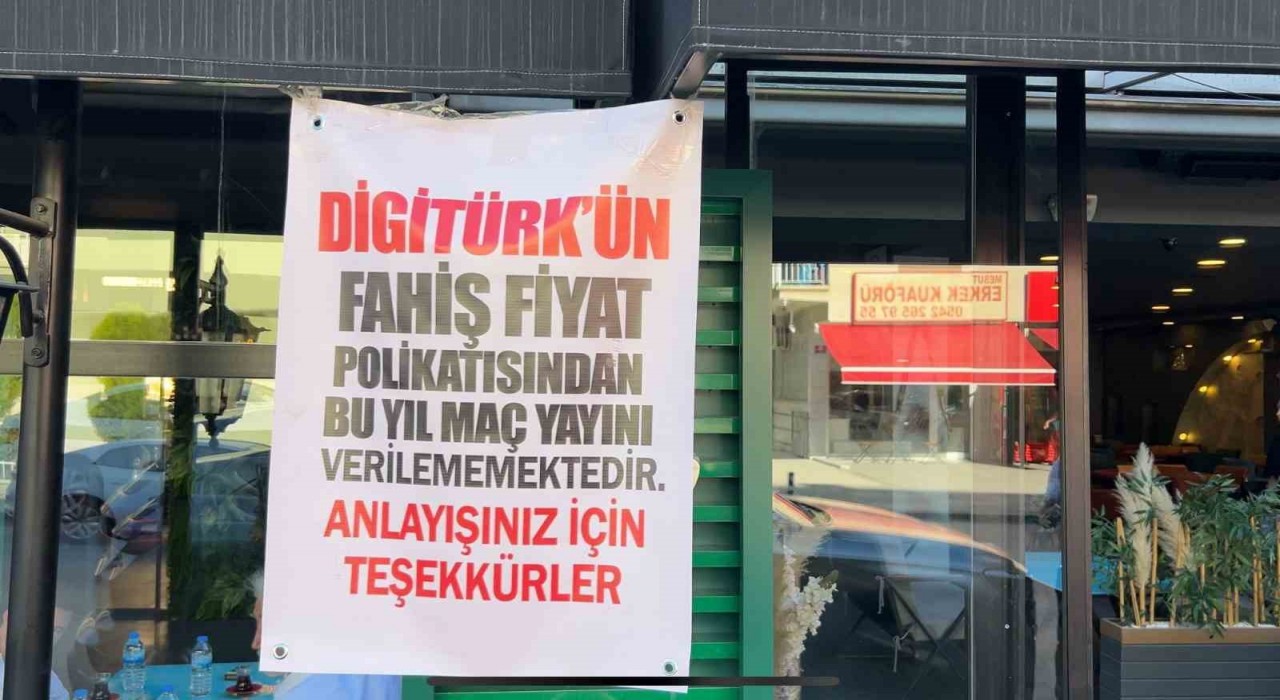 Ankaradaki kıraathane ve restoranlar Digitürk üyelik fiyatlarını protesto etti