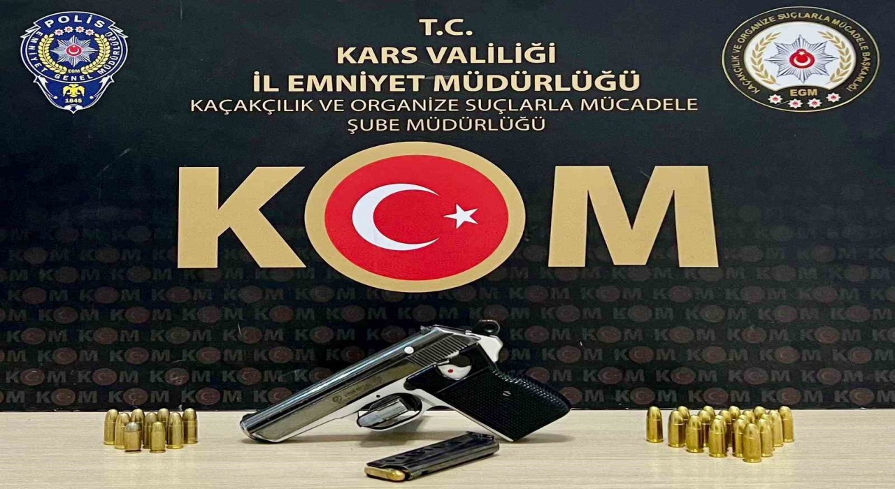 Arpaçayda silah ve mühimmat ele geçirildi