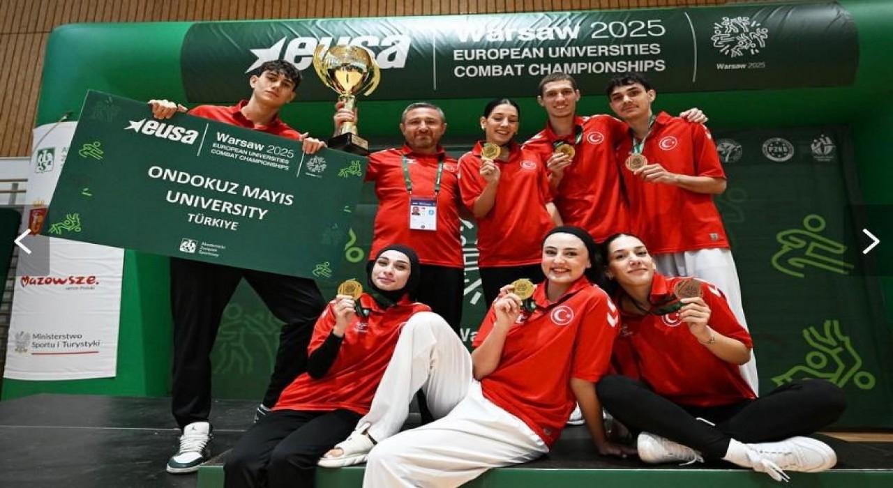 Avrupa Üniversiteler Dövüş Sporları Şampiyonasında OMÜden birincilik
