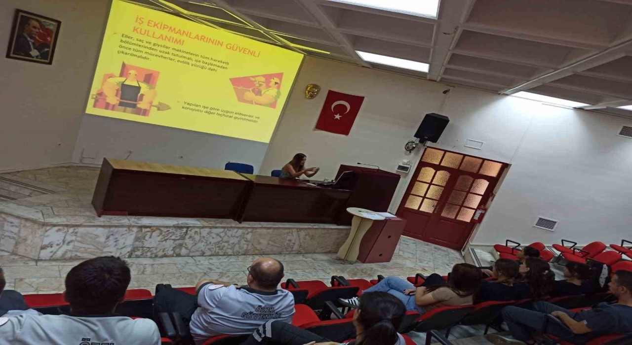 Aydın Devlet Hastanesinde yeni personele iş sağlığı ve güvenliği eğitimi