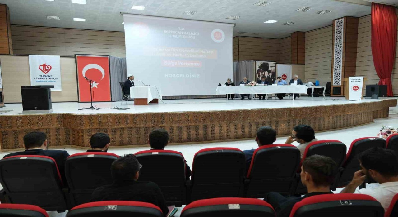 Ayet ve Hadis Ezberleme Yarışması Bölge Finali Erzincanda gerçekleştirildi