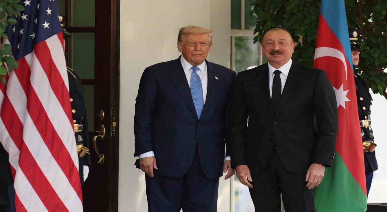 Azerbaycan Cumhurbaşkanı Aliyev, ABD Başkanı Trump ile görüştü