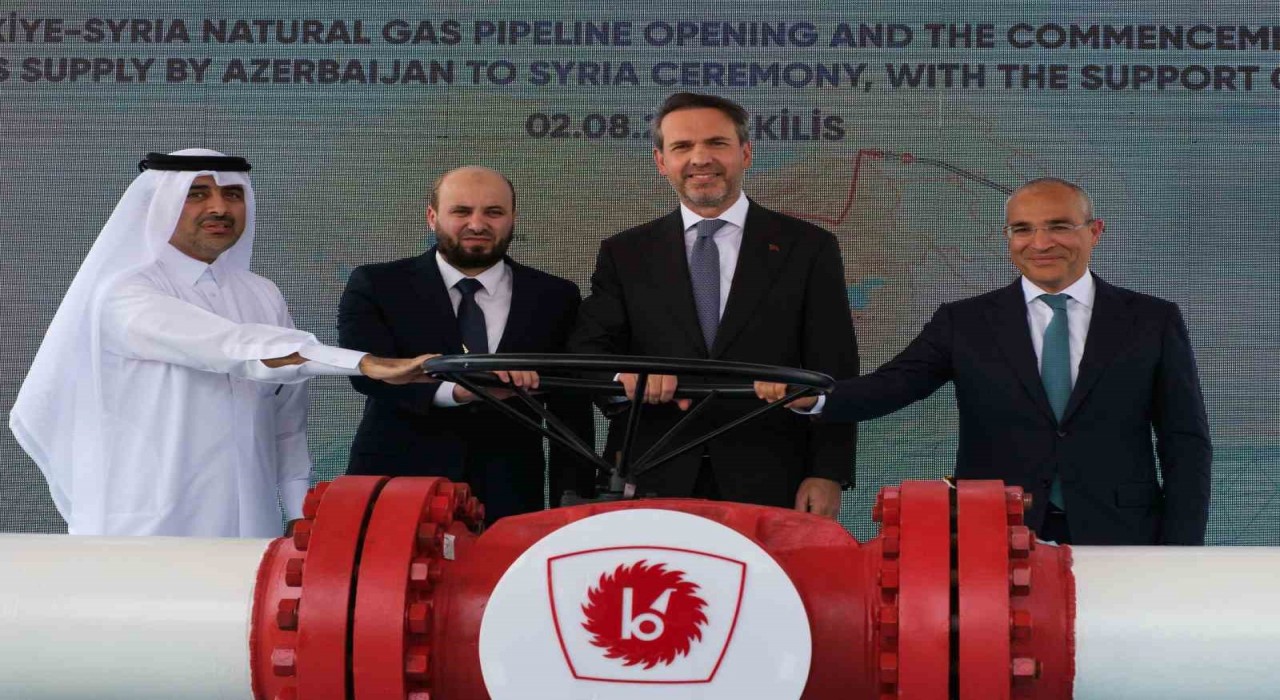 Azerbaycan gazının Türkiye üzerinden Suriyeye ihracatı başladı