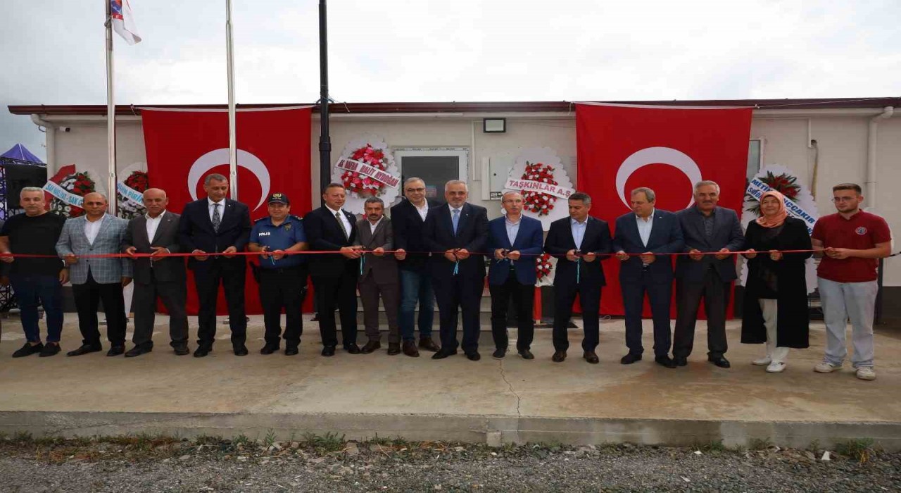 Bafrada kamyon ve tır garajı hizmete açıldı