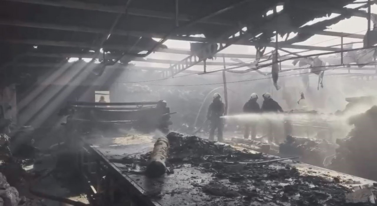 Bağcılarda tekstil atölyesinde yangın