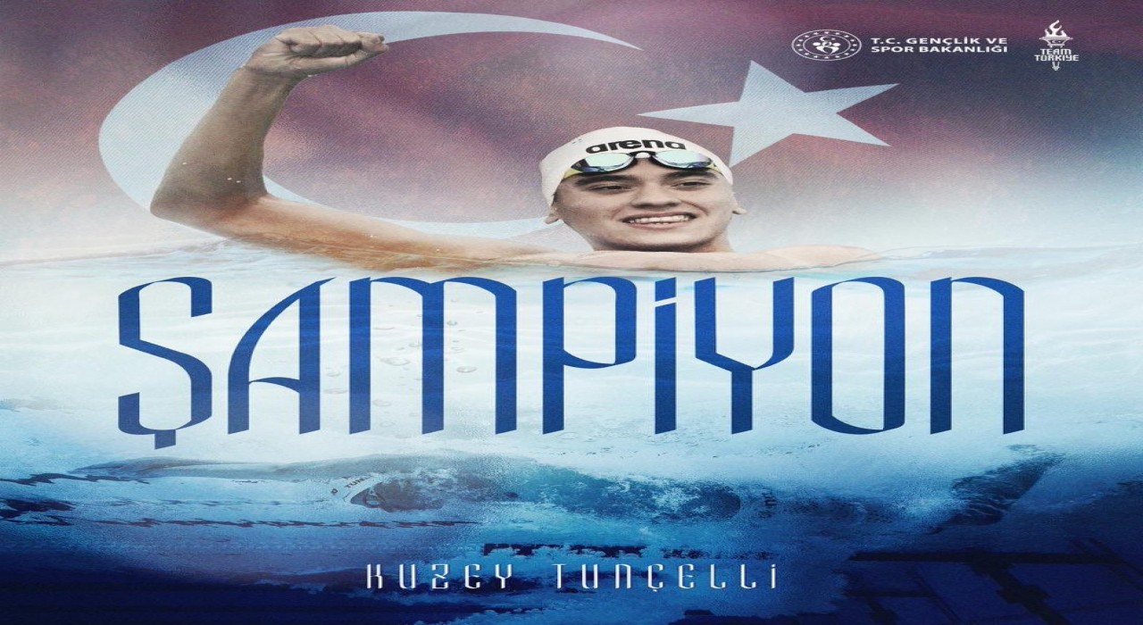 Bakan Bak, Dünya Gençler Yüzme şampiyonu olan Kuzey Tunçelliyi tebrik etti