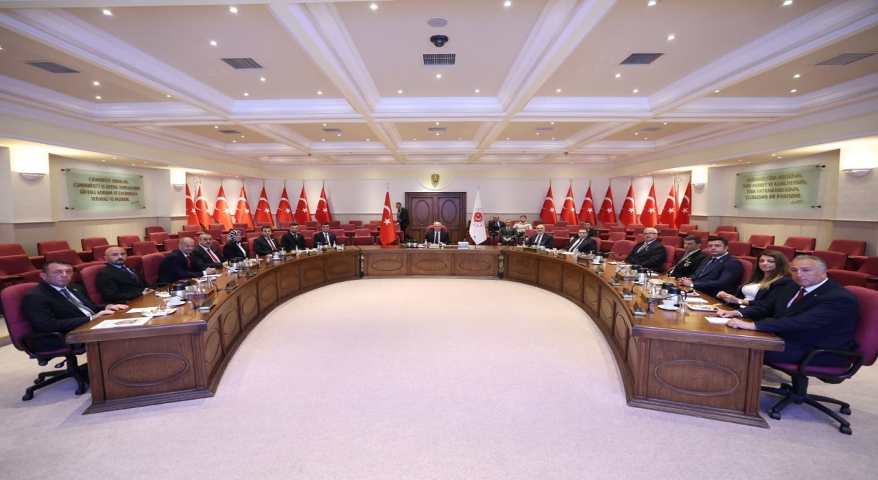 Bakan Güler, Türkiye Harp Malulü Gaziler, Şehit Dul ve Yetimleri Derneği Genel Başkanı Işıkı kabul etti