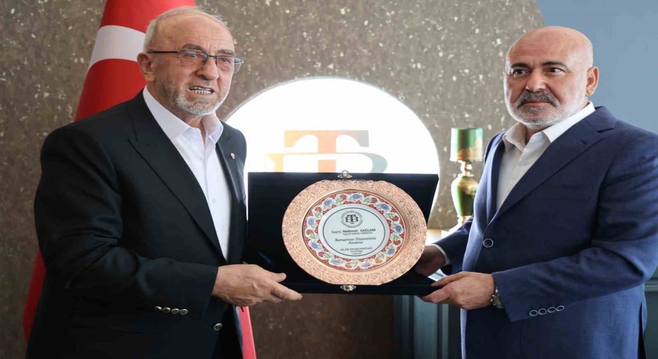 Bakanlar Elazığ Ticaret Borsasında: Başkan Dumandağ projeleri anlattı