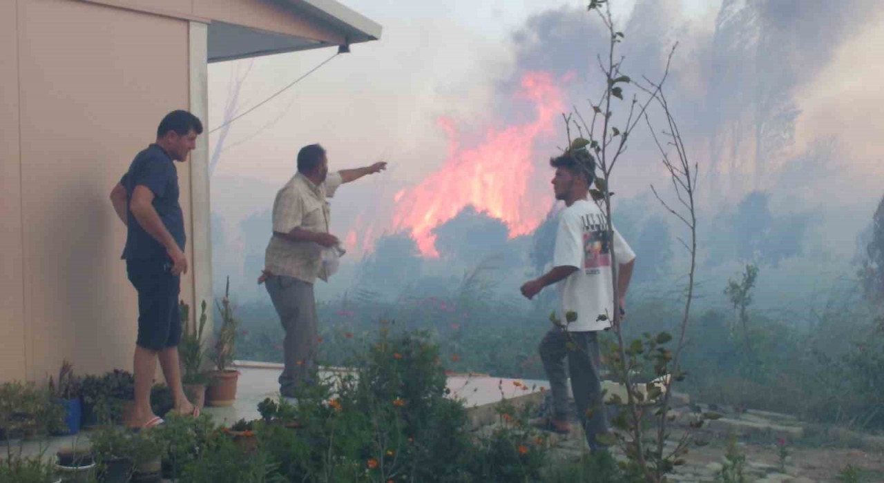 Balıkesirde sazlık yangını 995 haneli siteyi duman altından bıraktı