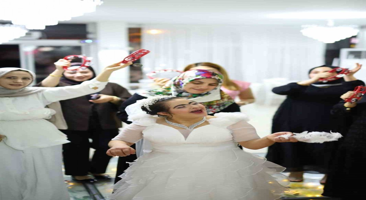 Batmanda down sendromlu Şeymanın gelin olma hayali gerçekleştirildi