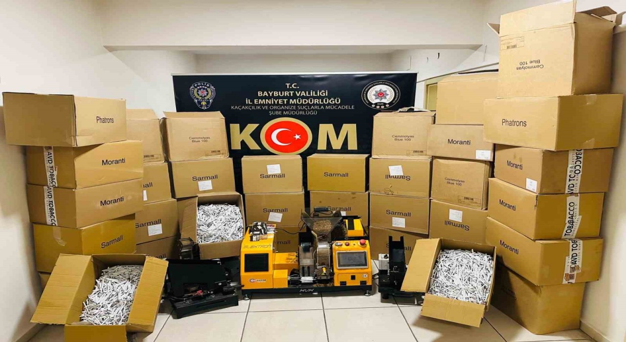 Bayburtta kaçak tütün operasyonu