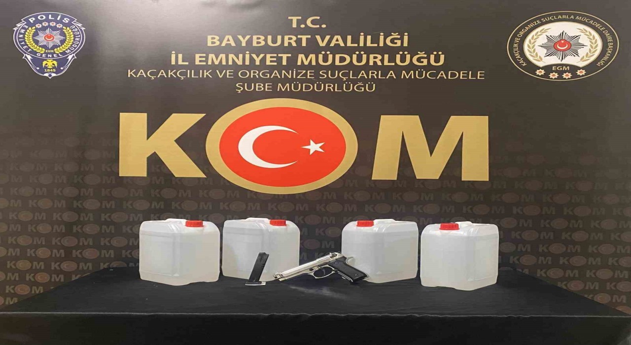 Bayburtta sahte alkol operasyonu