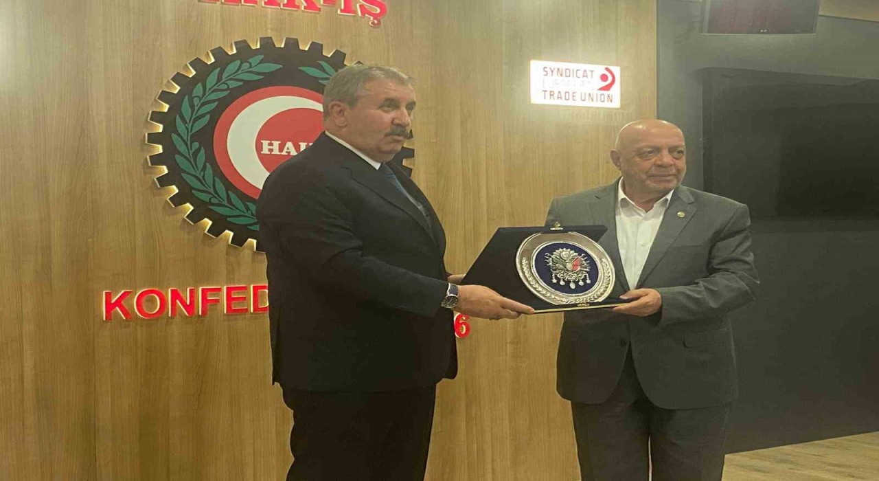BBP Başkanı Desticiden HAK-İŞe ziyaret