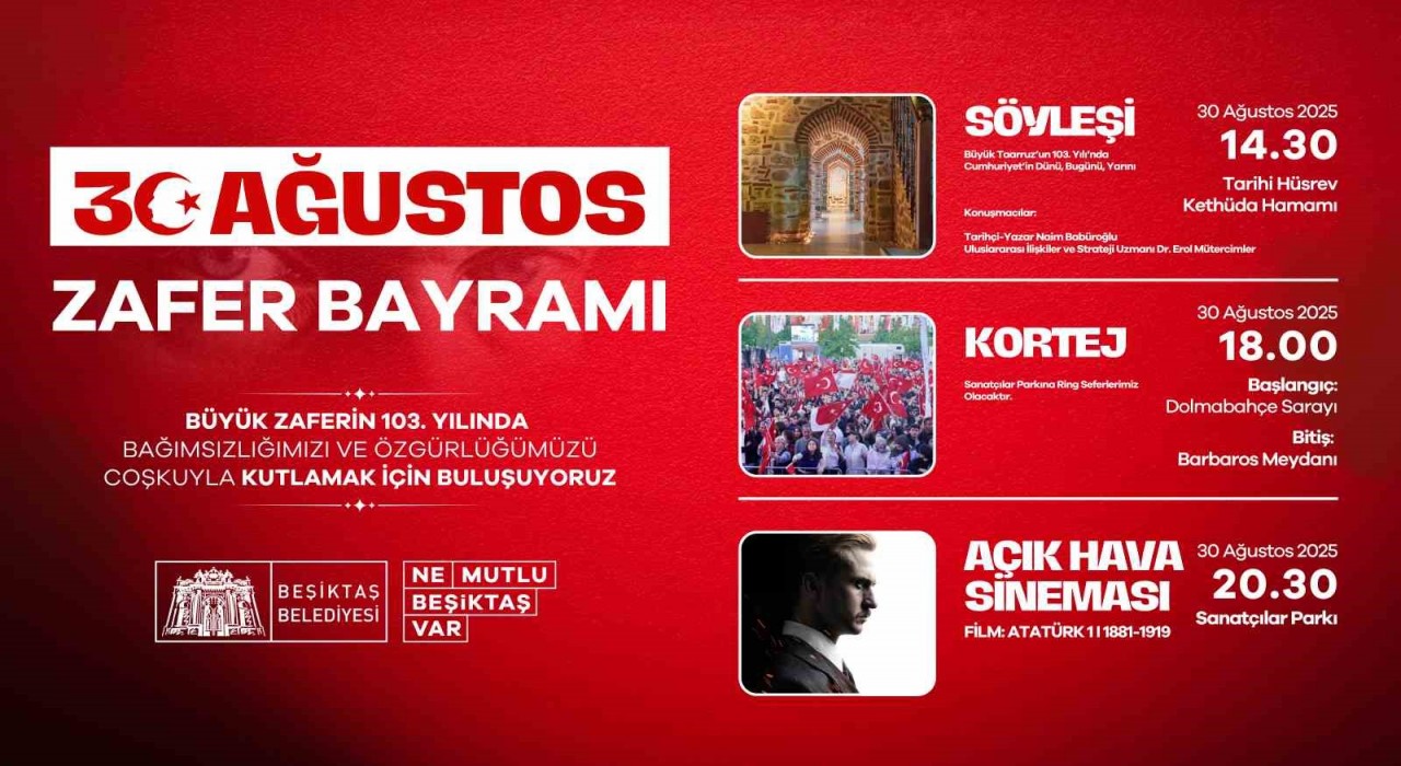 Beşiktaş Belediyesinden 30 Ağustos Zafer Bayramı hazırlığı