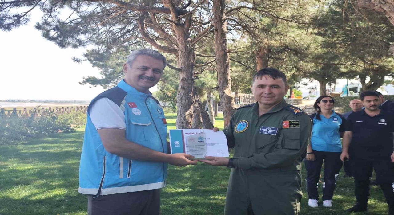 Beyşehir Gölünde nefes kesen güç birliği tatbikatı