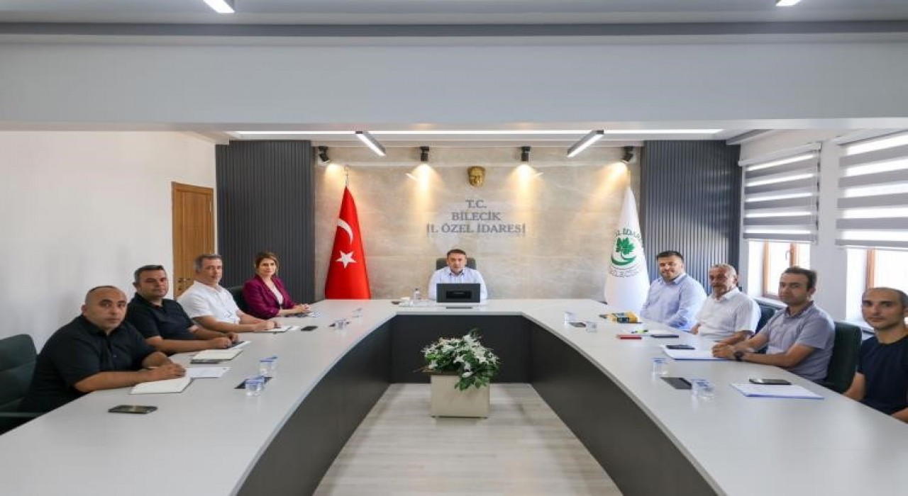 Bilecikte devam eden projeler değerlendirildi