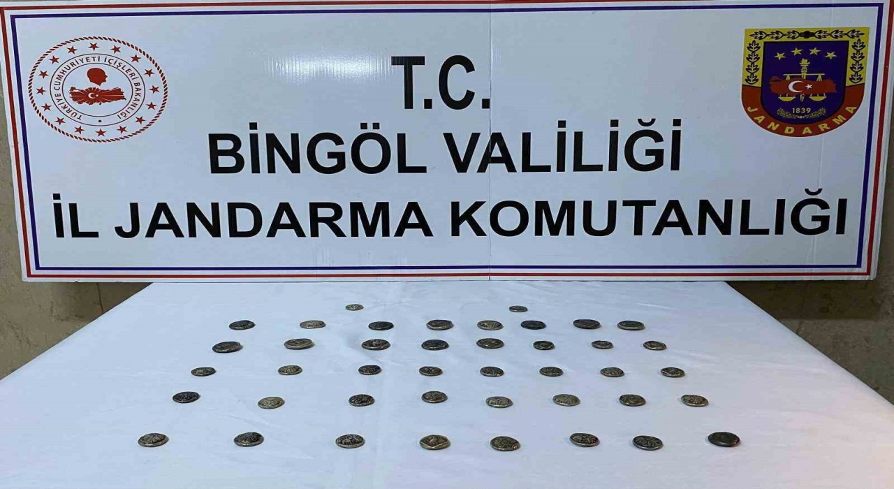 Bingölde 42 adet sikke ele geçirdi