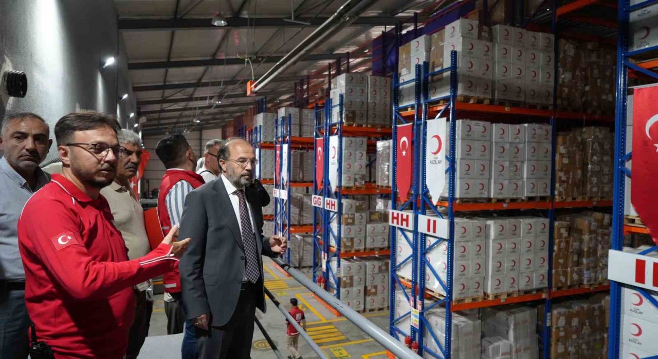 Binlerce ton gıda Gazze için hazır edildi