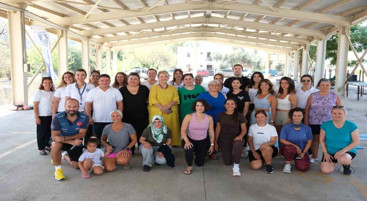 Bodrumda açık hava spor günü