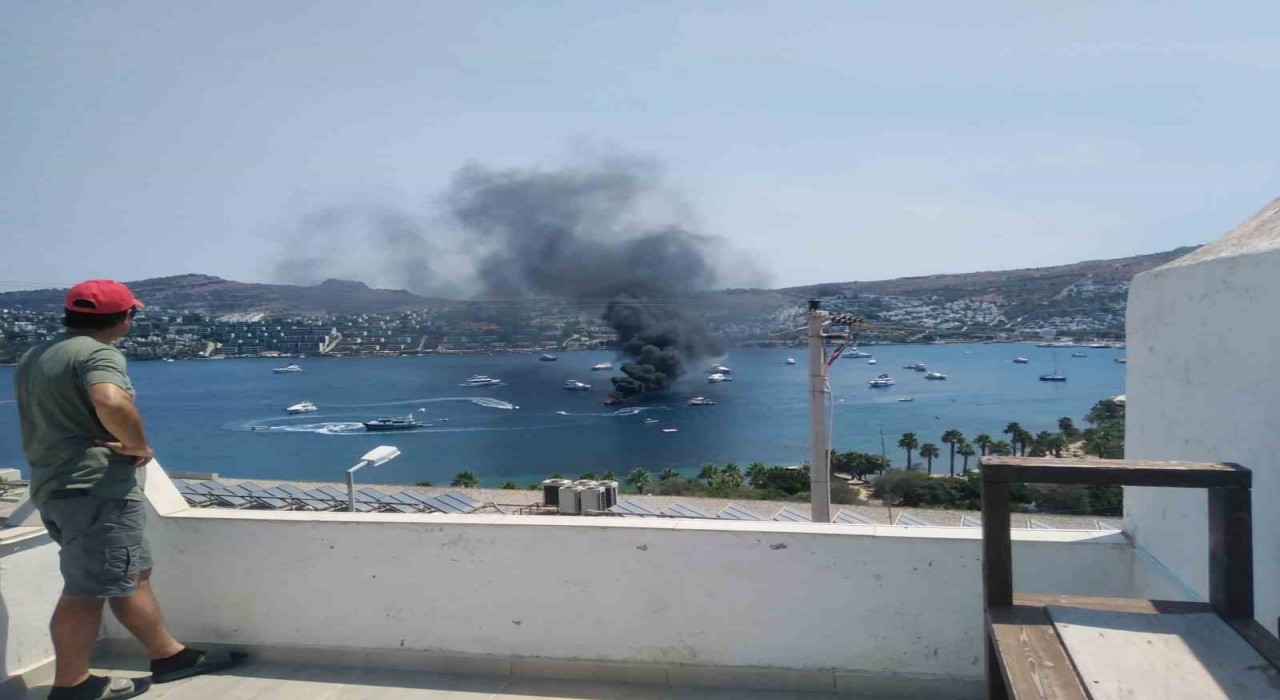 Bodrumda tekne yangını