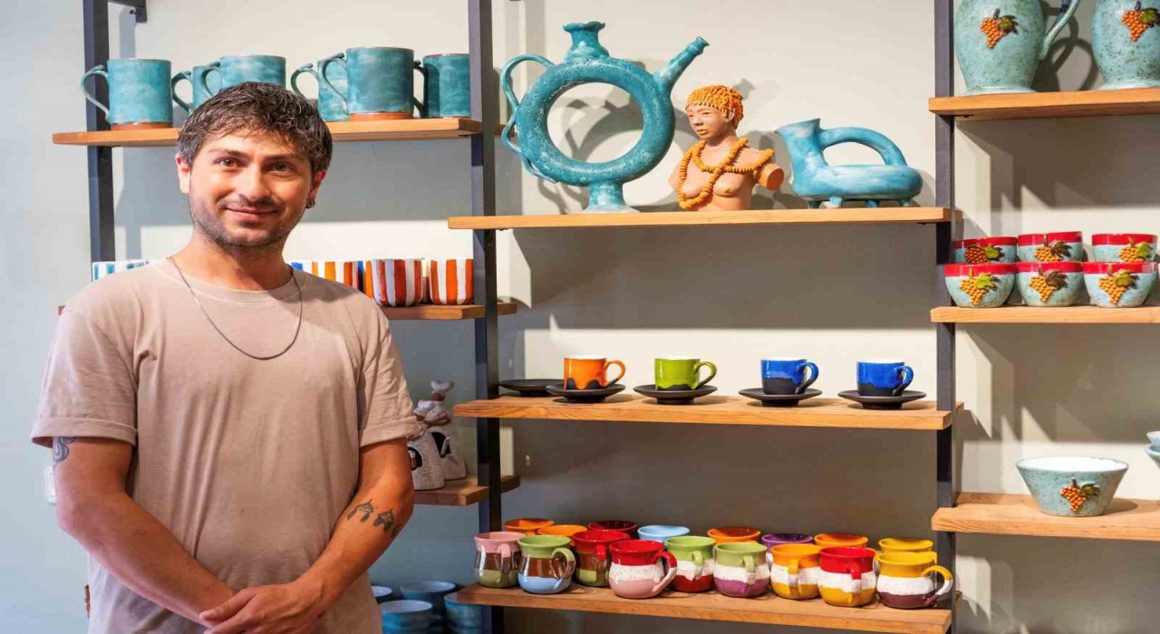 Bodrumun renkleri seramikle buluşuyor