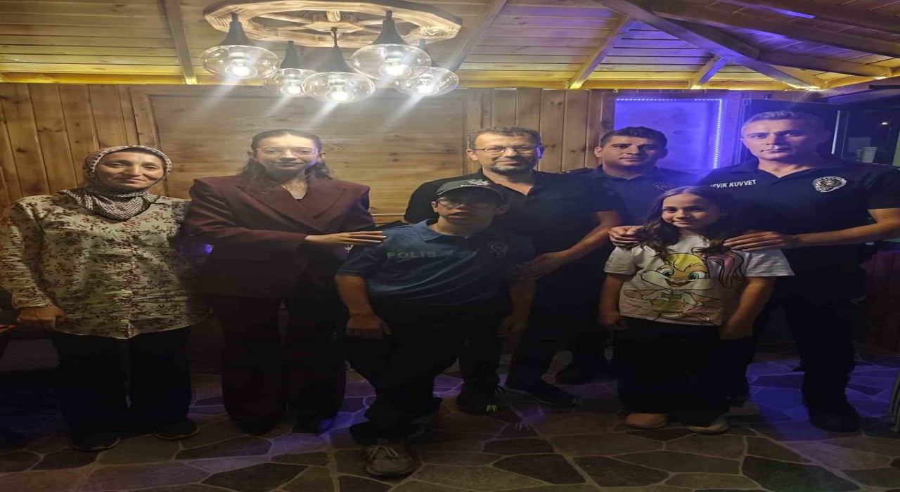 Boluda 14 yaşındaki Efenin polis olma hayali gerçek oldu