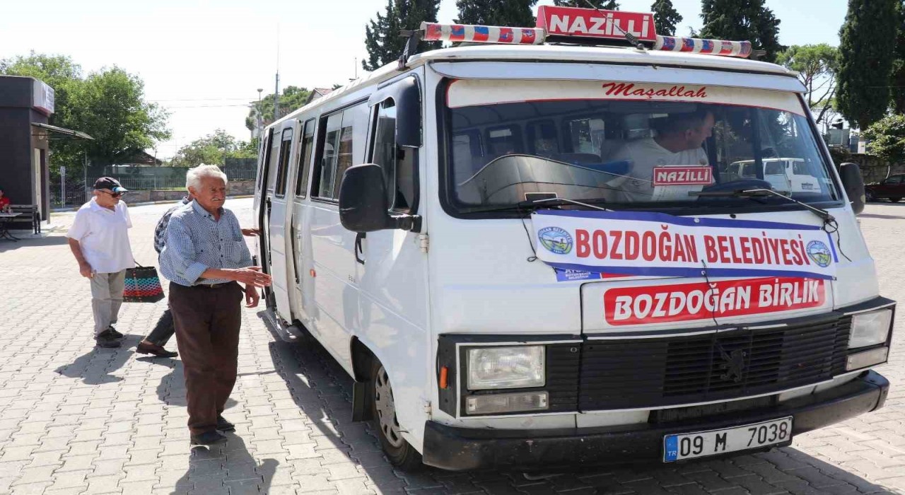 Bozdoğanda şehir içi seferleri başladı