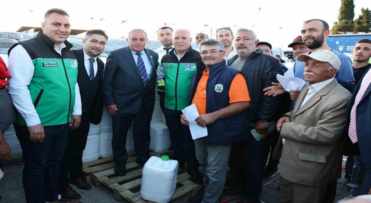 Bursa Büyükşehirin sıvı gübresi çiftçiden tam not aldı