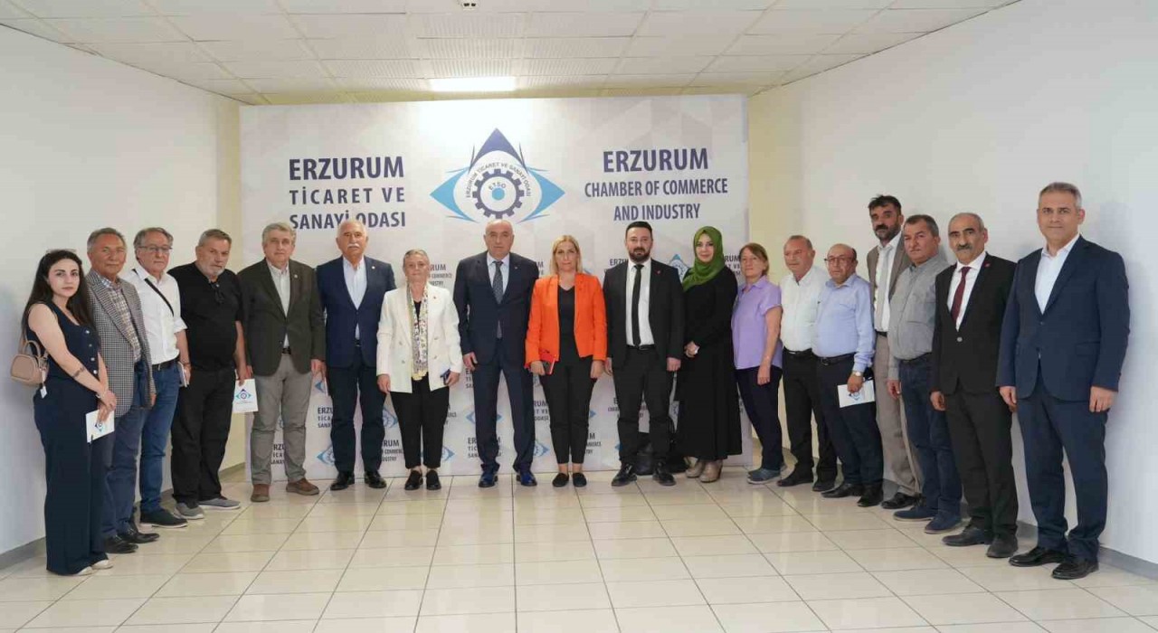 CHP heyetinden ETSO Başkanı Saim Özakalına ziyaret