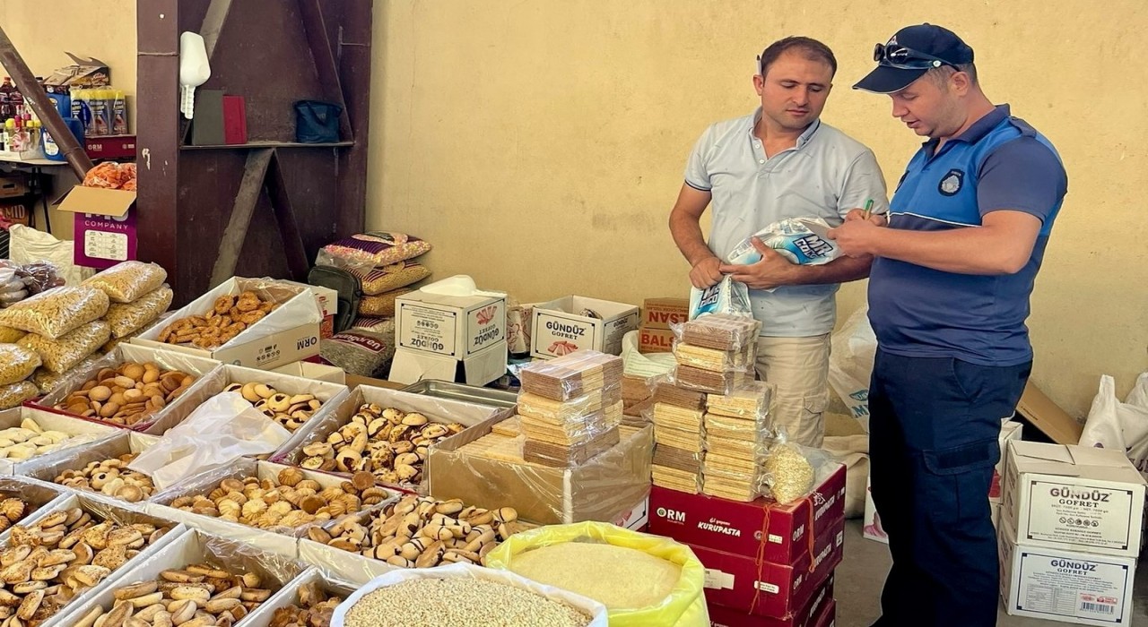Çinede zabıta ekiplerinden pazar yerinde sıkı denetim