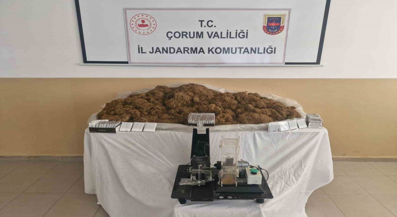 Çorumda binlerce makaran ele geçirildi