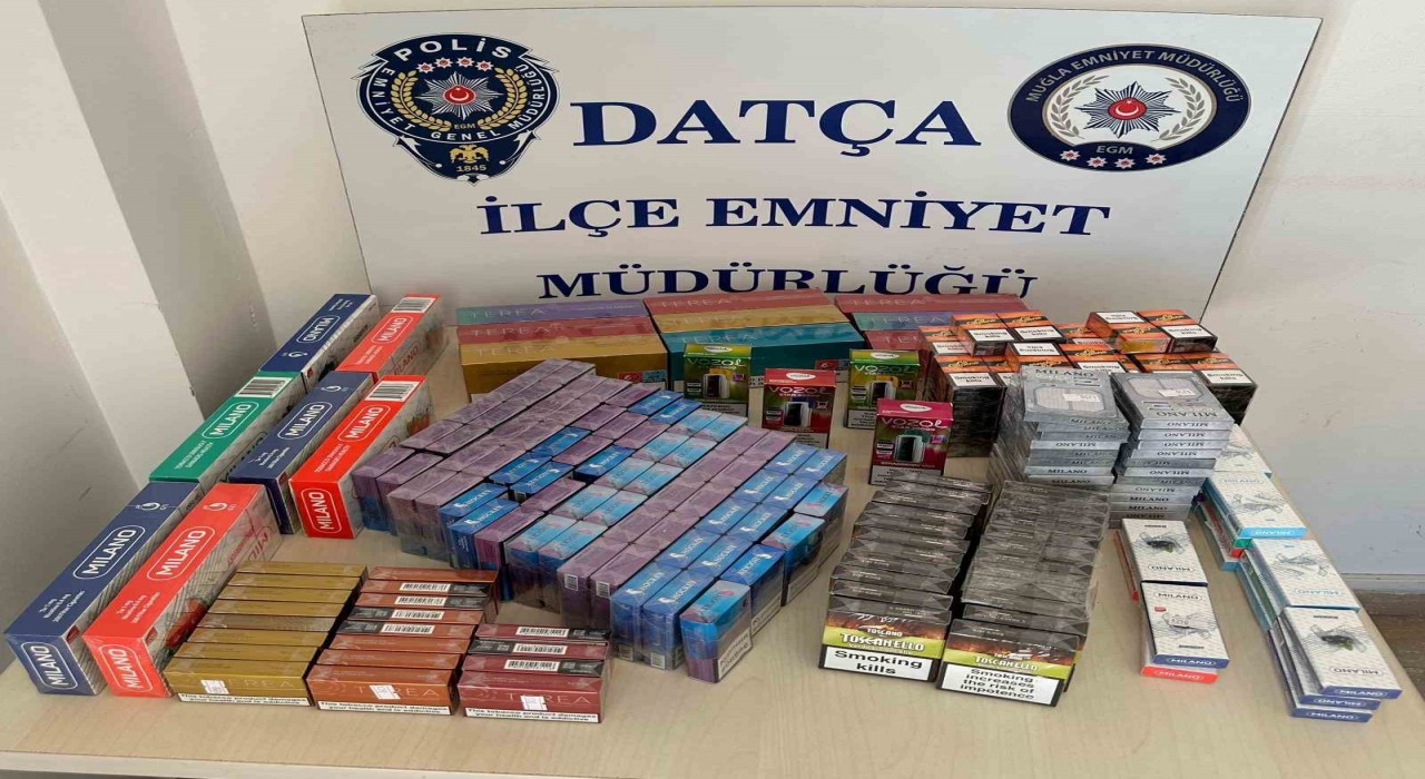 Datçada kaçak tütün ele geçirildi