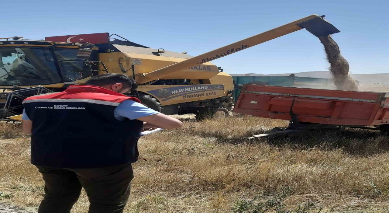 Demirözünde biçerdöver kontrolleri sürüyor