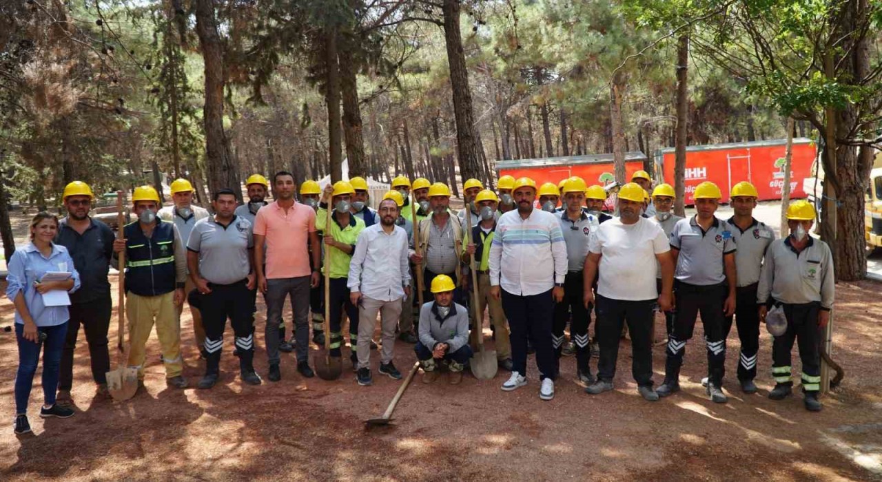 Dülük Tabiat Parkında orman yangını tatbikatı