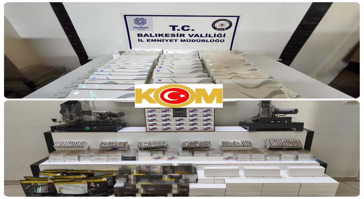 Edremitte kaçak tütün operasyonu: 8 gözaltı