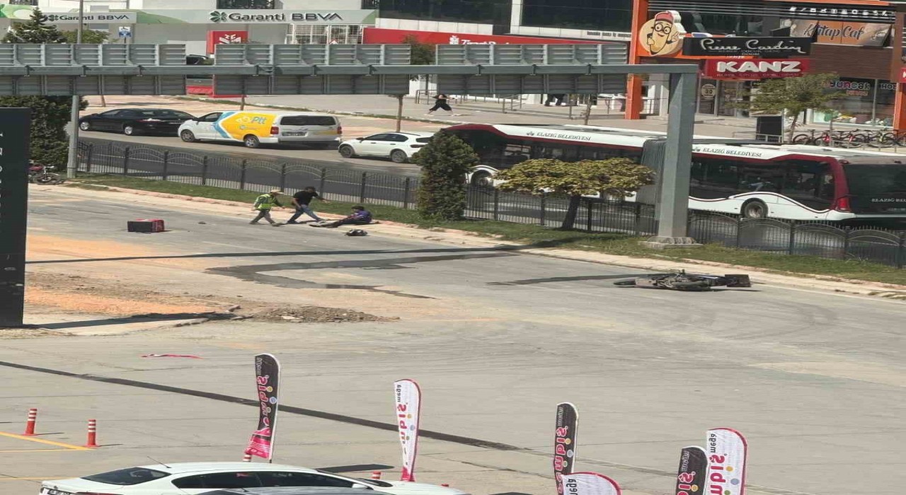 Elazığda motosiklet kazası: 1 yaralı