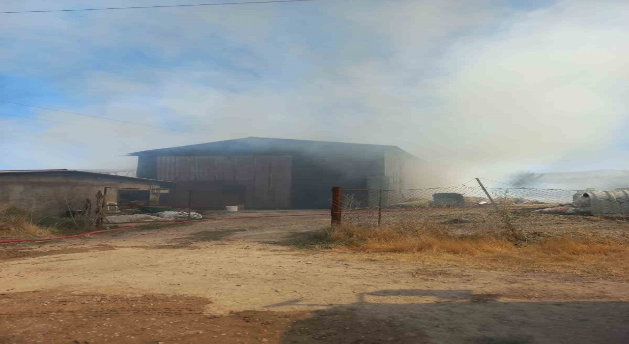 Elazığda samanlık yangını