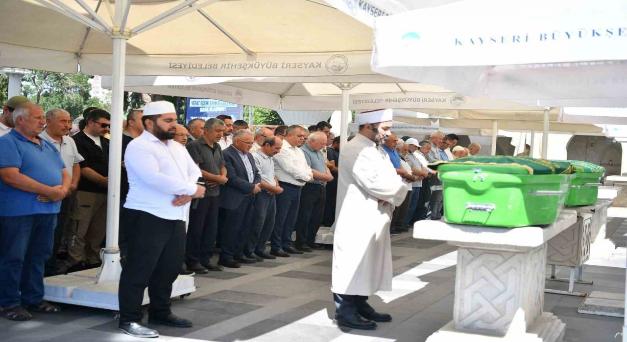 Erciyes Dağında ölü bulunan çift son yolculuğuna uğurlandı