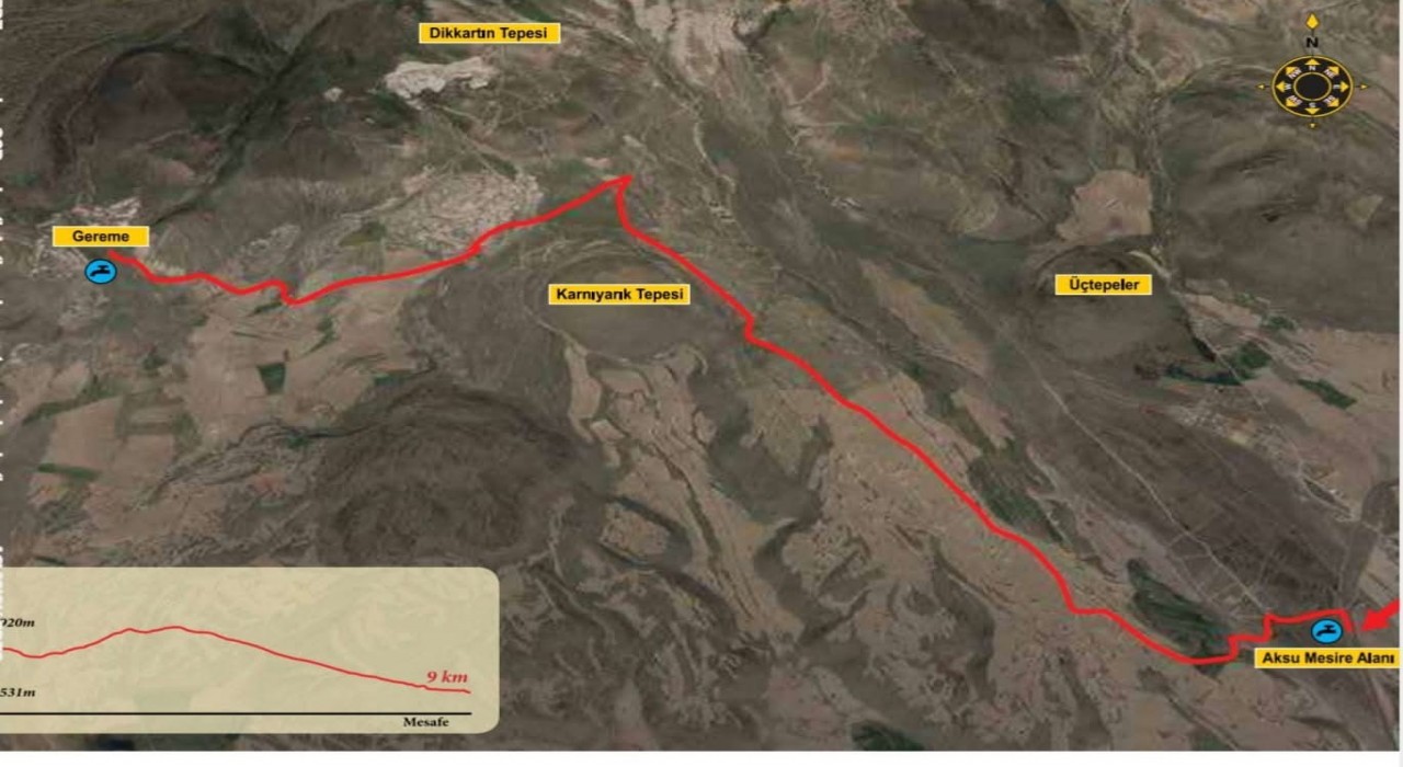 Erciyes Dağındaki yürüyüş rotaları, ziyaretçilere keyifli anlar yaşatıyor