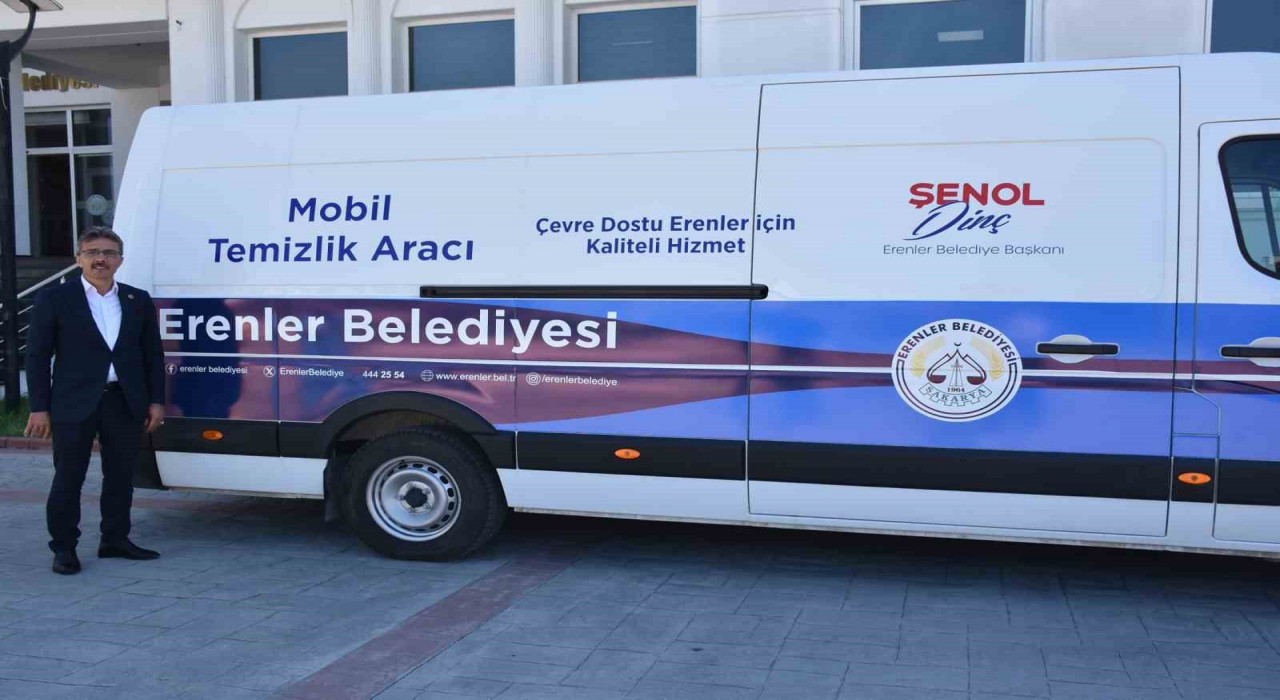 Erenlerde mobil temizlik aracı hizmete başladı