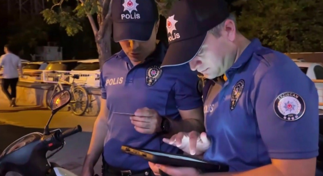 Erzincan polisinden motosiklet denetimi