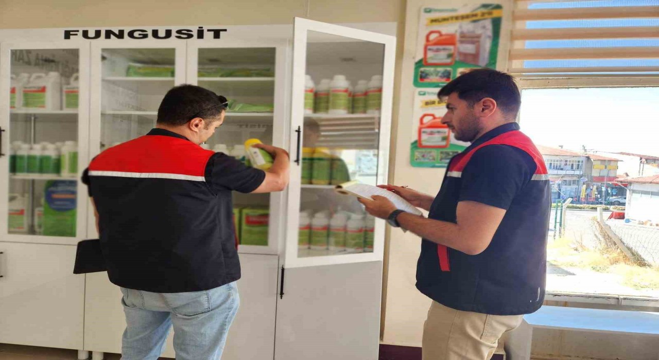 Eskişehirde bitki koruma ürünleri satış yerlerine çapraz denetim